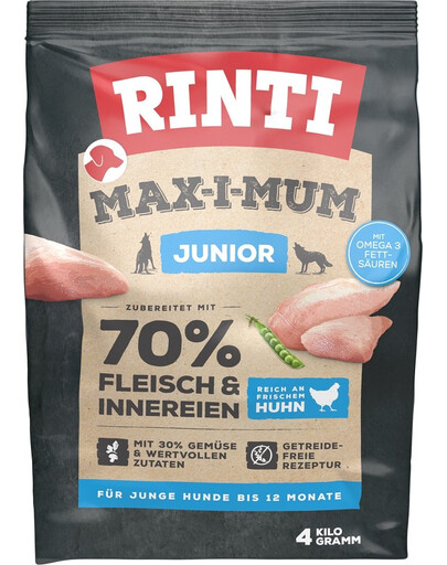 RINTI MAX-I-MUM Junior Kuřecí 4 kg