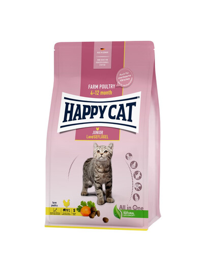 HAPPY CAT Junior Country Drůbež 10 kg