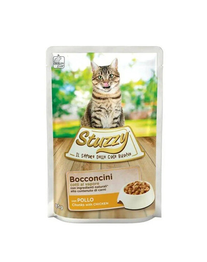 Levně STUZZY Cat Bocconcini Chunks s kousky kuřecího 85g