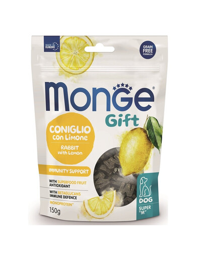 MONGE Monge Gift Super M Dog Adult Králík s citronem 150 g
