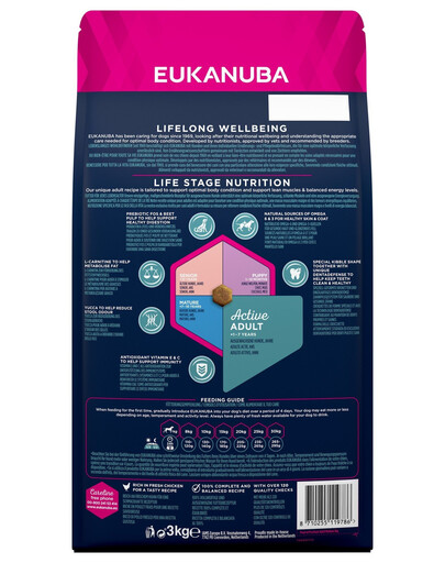 EUKANUBA Adult Medium Breeds Chicken bohatá na čerstvé kuřecí 3 kg