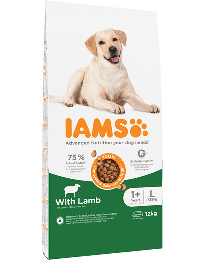 Levně IAMS For Vitality Adult Large Breed Lamb 12 kg