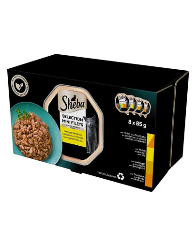 SHEBA Selection Drůbeží příchutě v omáčce 32x85 g