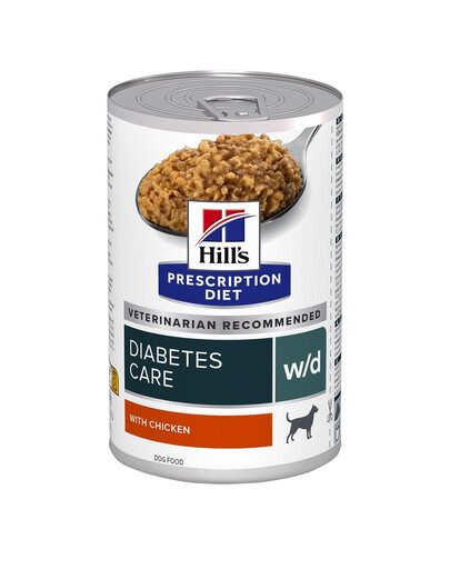 HILL'S Prescription Diet Canine w/d Diabetes Care s kuřecím masem 370 g v konzervě