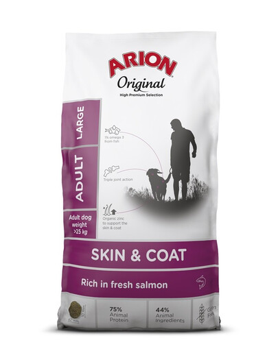 ARION Original Skin & Coat Adult Large Salmon Rice 12 kg