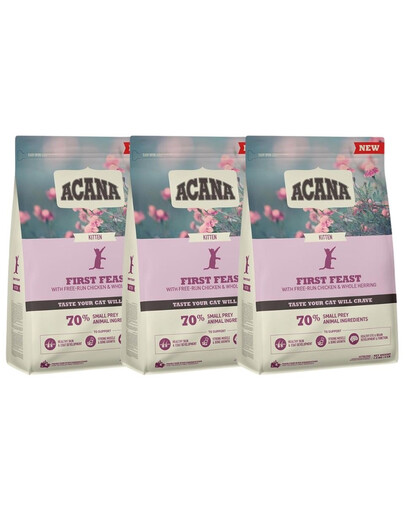 ACANA First Feast Cat 3x340 g krmivo pro koťata