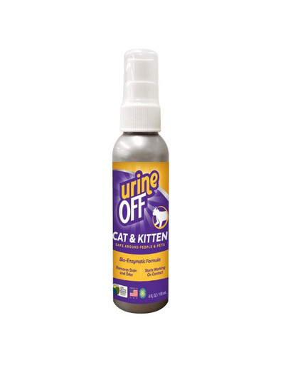 URINE OFF Sprej proti skvrnám a zápachu, pro kočky 118 ml