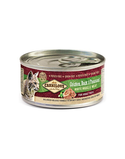 CARNILOVE Cat Kuře, kachna, bažant 100 g