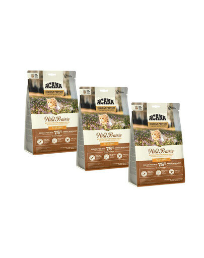 ACANA Wild Prairie Cat 3x340 g granule pro kočky