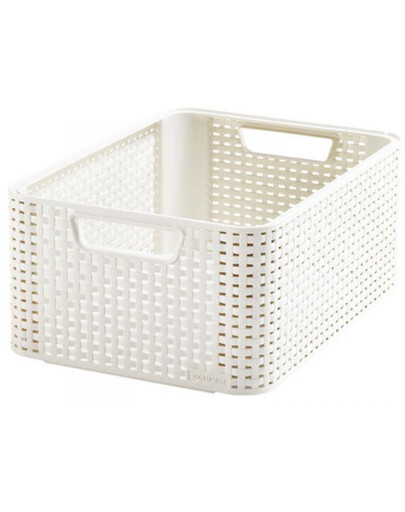 CURVER Úložný košík STYLE BOX M krémový