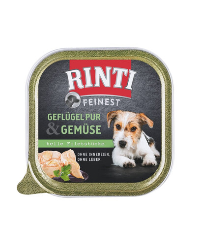 Levně RINTI Feinest Poultry Pure&Vegetables 48x150 g