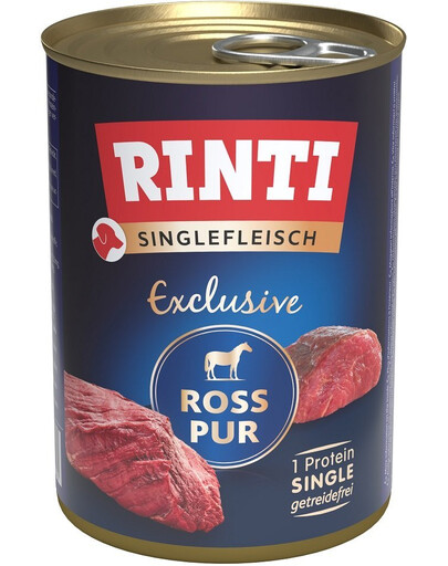 Levně RINTI Singlefleisch Exclusive Horse Pure 12x400 g