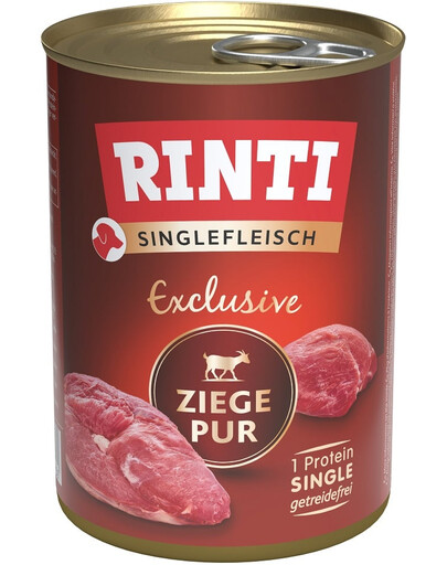 Levně RINTI Singlefleisch Exclusive Goat Pure 12x400 g