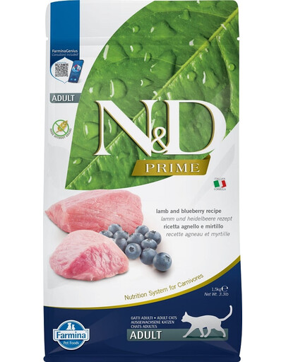 N&D GrainFree Cat adult lamb & blueberry 1.5 kg