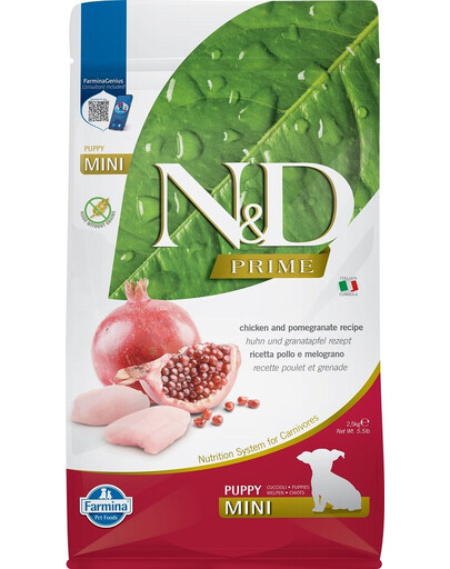 N&D PRIME DOG Puppy Mini Chicken & Pomegranate 2,5kg