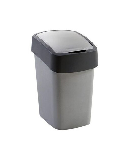 CURVER Odpadkový koš FLIP BIN 25 l stříbrný/černý