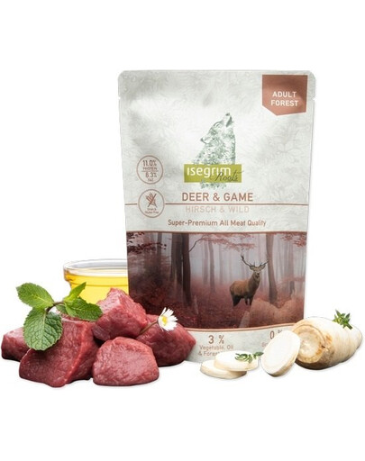 ISEGRIM Adult Forest Roots Jelen a zvěřina 410 g