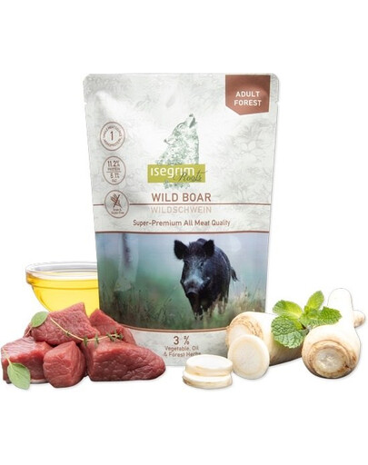 ISEGRIM Adult Forest Roots Kanec i pastiňák 410 g