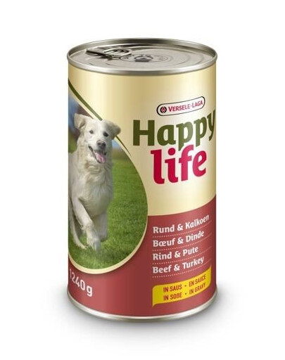 VERSELE-LAGA Happy Life Beef &Turkey - hovězí a krůtí 1,24 kg