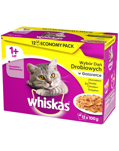 WHISKAS Kuřecí želé 100 g x 12
