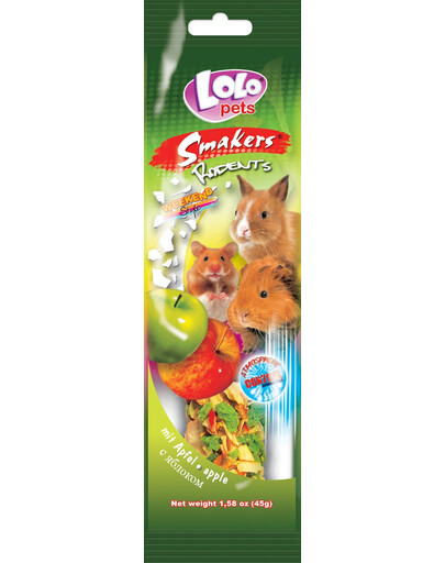 LOLO Pet Smakers pro hlodavce jablečný "Weekend Style"