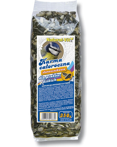 NATURAL-VIT slunečnice pro ptáky 350 g