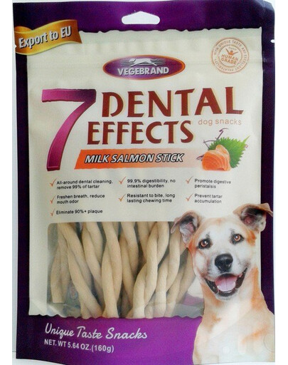 MACED Dental Stick Mléčný S Lososem 15 Ks./160 g