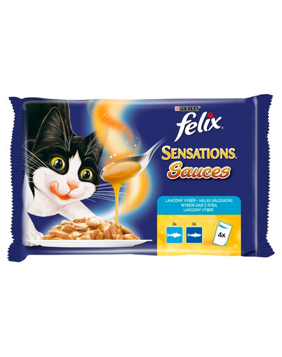 FELIX Sensations mořský losos, sardinky s mrkví 40 x100g