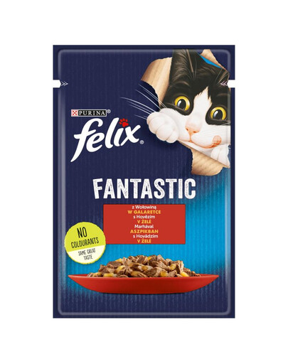 FELIX FANTASTIC s hovězím v želé 26x85g