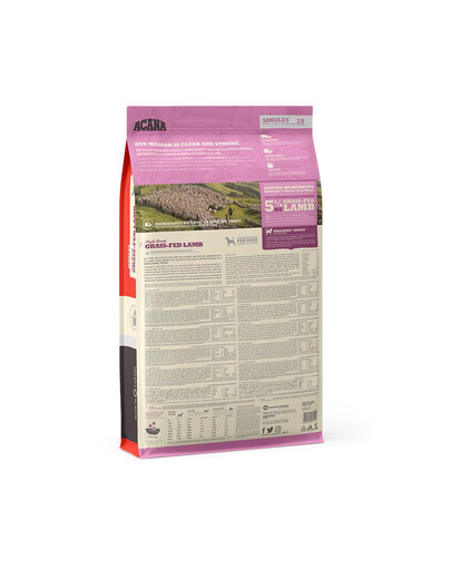 ACANA SINGLES GRASS-FED LAMB 11,4 kg