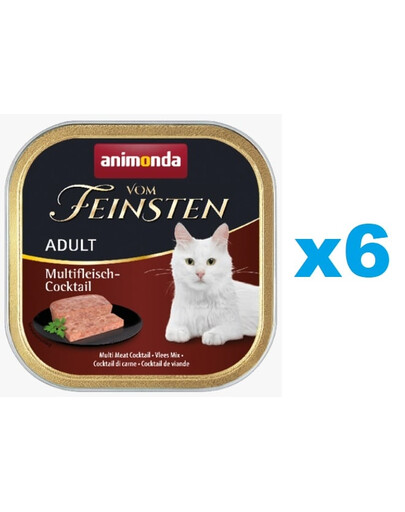 ANIMONDA Vom Feinsten Adult masový koktejl 6 x 100 g