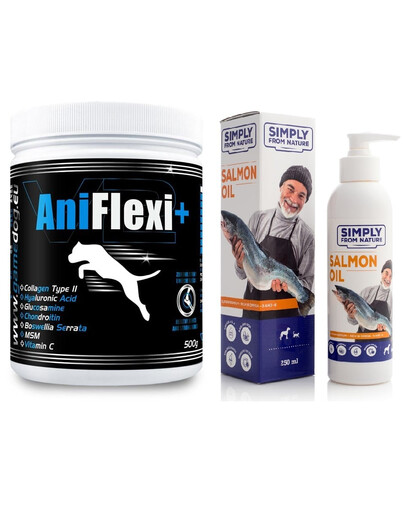 Levně GAME DOG AniFlexi+ V2 500 g + SIMPLY FROM NATURE Salmon oil 250 ml ZDARMA