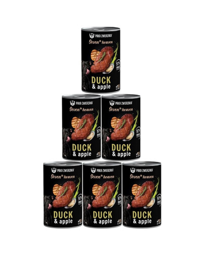 PAKA ZWIERZAKA Seventh Heaven s kachnou a jablkem 6x400 g