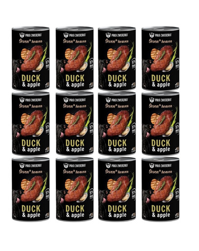 PAKA ZWIERZAKA Seventh Heaven s kachnou a jablkem 12x400 g