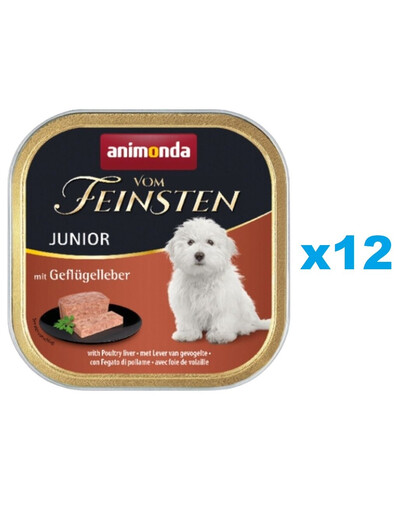 ANIMONDA Vom Feinsten Junior drůbeží játra 12x150 g