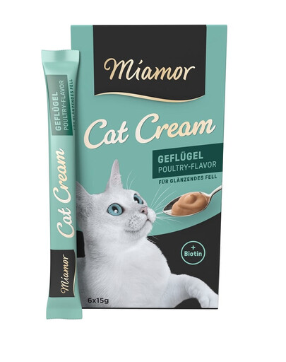 MIAMOR Cat PoultryCream drůbeží smetana 6x15ml