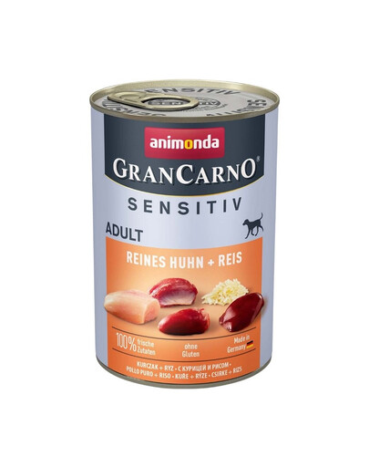 ANIMONDA GranCarno Sensitiv Pure Kuřecí s rýží 400g