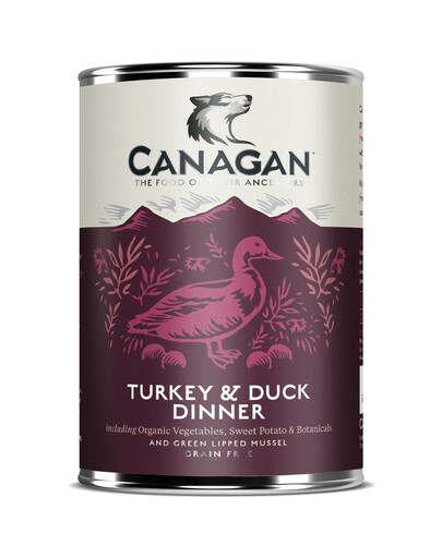 CANAGAN Dog Krůta & Kachna 400g konzerva pro psy