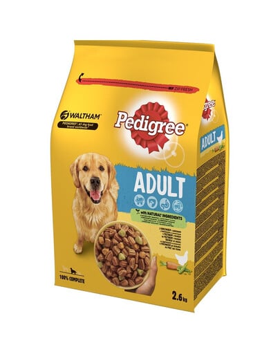 PEDIGREE Adult 3x2,6 kg s kuřecím masem a zeleninou suché kompletní krmivo pro dospělé psy