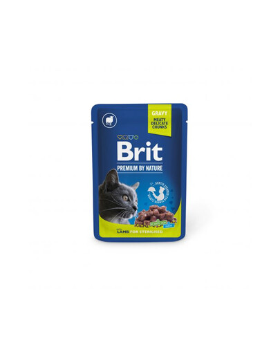 BRIT PREMIUM Pouch Lamb Sterilized 24x100g s jehněčím masem pro sterilizované kočky