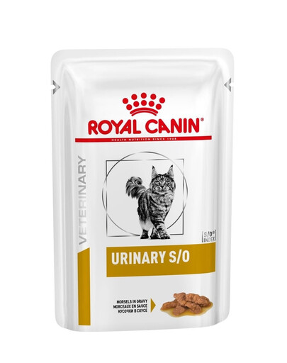 Levně ROYAL CANIN Veterinary Health Nutrition Cat Urinary S/O Pouch in Gravy 48x85g