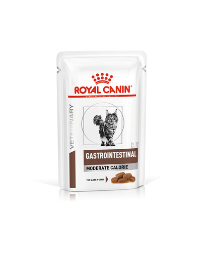 ROYAL CANIN Veterinary Diet Cat Gastrointestinal Moderate Calorie Pouch 24x85g