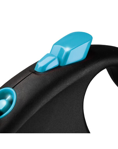 FLEXI Samonavíjecí vodítko Black Design S páska 5 m modrá