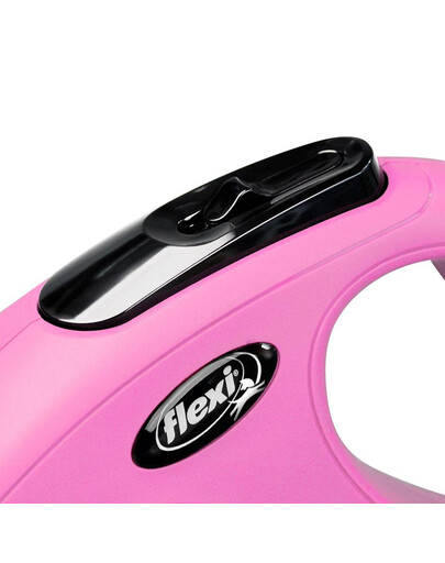 FLEXI Vodítko New Classic lanko 5 m růžové do 12 kg