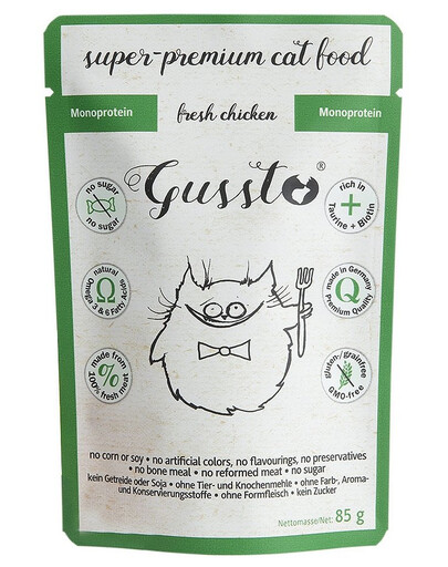 GUSSTO Cat Fresh Chicken 85g kapsička pro kočky
