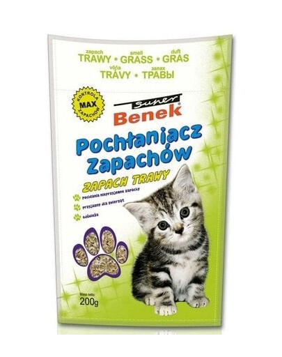 BENEK Sanitizér/Pohlcovač zápachů s vůní trávy 200 g