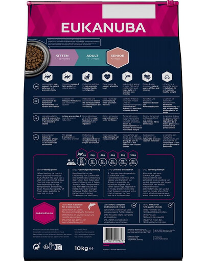 EUKANUBA Grain Free Senior Losos 10 kg pro starší kočky