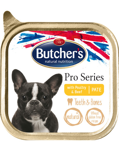 BUTCHER'S Pro Series Teeth&Bones drůbeží a hovězí paštika 150 g