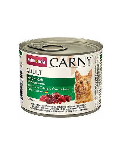 ANIMONDA Carny Adult Hovězí srnčí brusinky 200 g