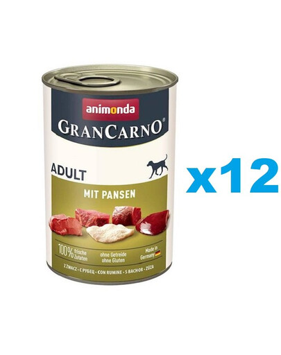 Levně ANIMONDA GranCarno Vepřové s bachorem 12x400 g